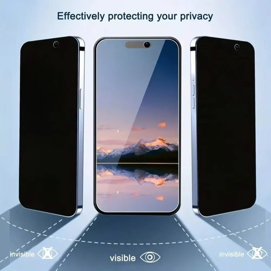 DIXSG 2 Stück Anti-Spionage-Hartglas Displayschutzfolie für iPhone 17 16 15 14 13 12 11 Pro Max Air 16e 15 Plus XR XS - Bild 4