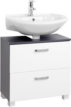 Waschbeckenunterschrank Bologna von HELD MÖBEL in Weiss mit Soft-Close-Türen und internen Schubladen, B/H/T: 60 x 54 x 35 cm - Bild 1