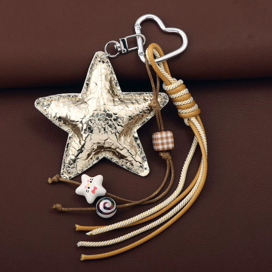 SONGCHANGJEWELRY Schlüsselring PU Leder, Seestern, Damen - Bild 1