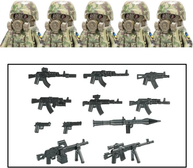 Brangdy Ukrainische Biochemische Spezialeinheiten Bausteine Armee Figuren, ab 14 Jahren - Bild 1