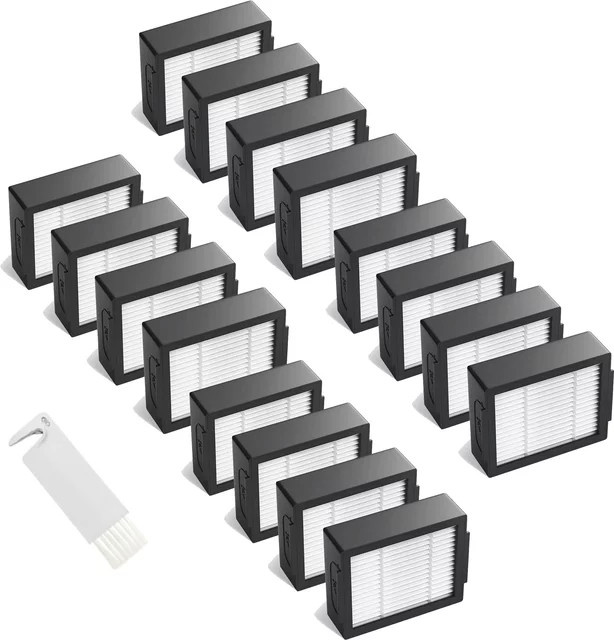 Hocheffizienter Ersatzfilter für iRobot Roomba Roboterstaubsauger der e-, i- und evo-Serie (E5, E6, E7, i1, i3, i4, i5, i6, i7, i8) in Weiß - Bild 1