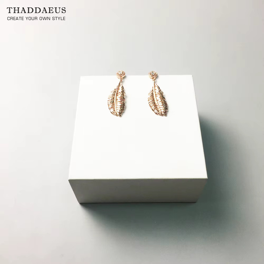 Thaddaeus Tropfenohrringe, 925 Silber, Roségold, Damen - Bild 4