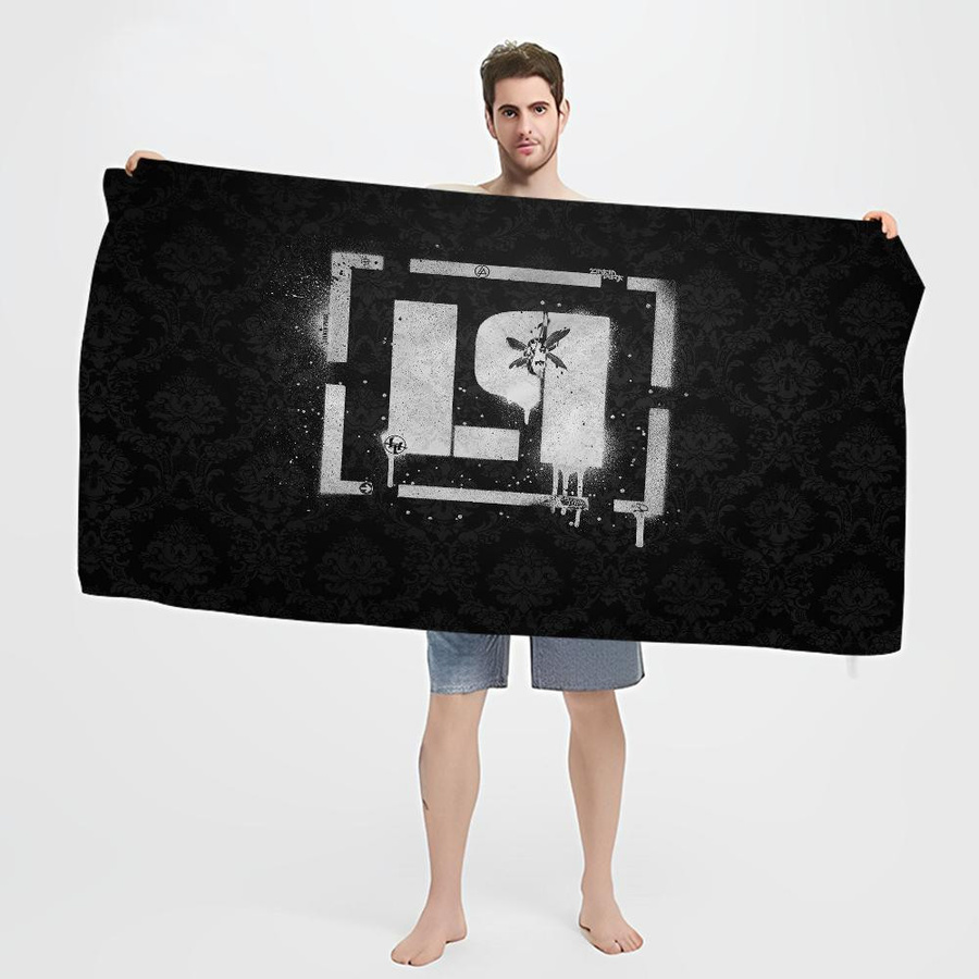 Linkin Park Mikrofaser Strandtuch, Saugfähiges und weiches Handtuch für Strand, Yoga und Sport, Breite: 90 cm, Höhe: 180 cm - Bild 1