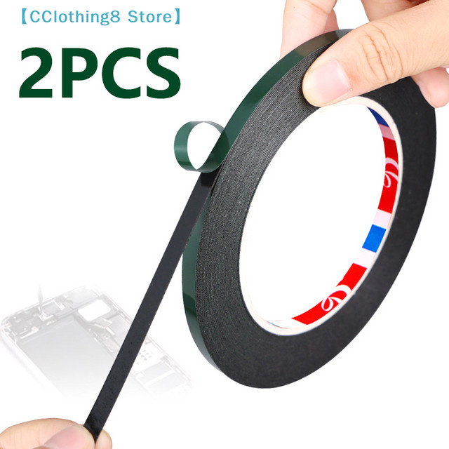 AliS8 Doppelseitiges Schaumstoff-Klebeband in Schwarz, 2 Stück à 10 Meter, für rahmenlose LCD-Bildschirme und gebogene Displays, erhältlich in 2 mm, 3 mm oder 4 mm Dicke - Bild 1