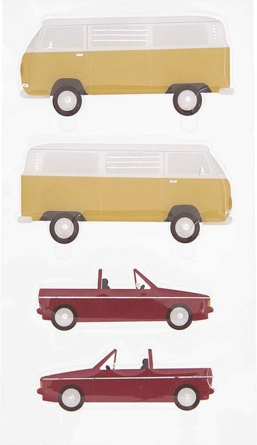 Rico Design Figurico Gelsticker mit Auto-Motiven - Bild 1