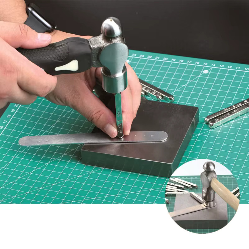 JAVRICK Metallstanzblock 55KA quadratischer Amboss für Schmuckhersteller und Schmuckpolierwerkzeug - Bild 3