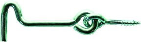 Hermann Lohmann Sturmhaken Art.56 aus verzinktem Stahl in Silber, B/H: 140 x 5,8 mm - Bild 1