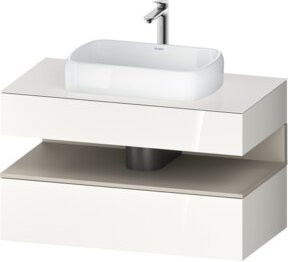 Duravit Waschtischunterschrank Qatego in Weiß, B/T/H: 100 x 55 x 60 cm - Bild 1