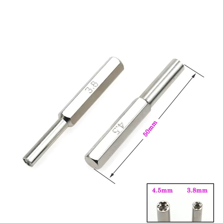Sicherheits-Schraubendreher-Bit-Set in Silber mit Y-Spitze 3,8mm und 4,5mm zur Reparatur von N64, SNES, NES und GB Spielkonsolen sowie Cartridges - Bild 1