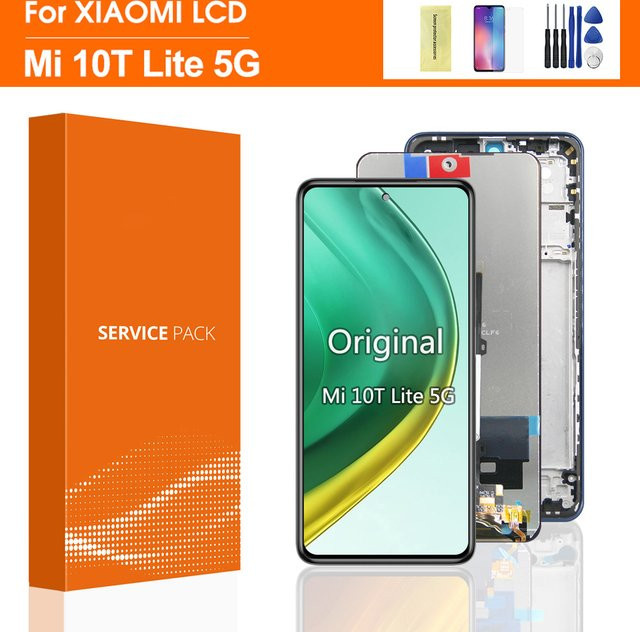 Xiaomi Mi 10T Lite 5G LCD Display mit Touch Panel Digitizer in Schwarz, 6.67 Zoll - Bild 1