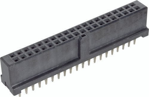 HARTING Federleiste 09195407829 aus Messing in Schwarz mit 2 Reihen - Bild 1