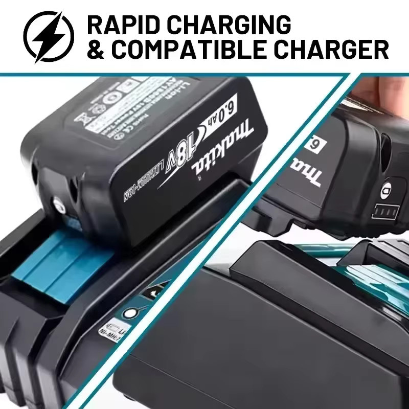 Makita Akku 18 V, 6,0 Ah für Elektrowerkzeuge, ersetzt BL1830B, BL1840B, BL1850B und BL1860B - Bild 2