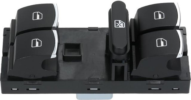 VehicleKit Auto-Hauptfensterheberschalter für VW CC Tiguan Passat B6 Golf Jetta MK5 MK6 Fahrerseite in Schwarz - Bild 1