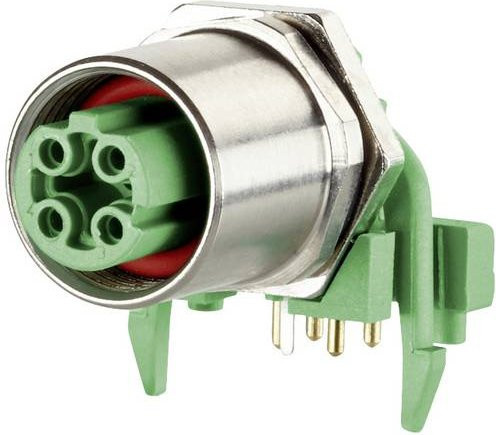 Metz Connect MMT471A115 Leiterplattenbuchse mit 4 Polen in Grün - Bild 1