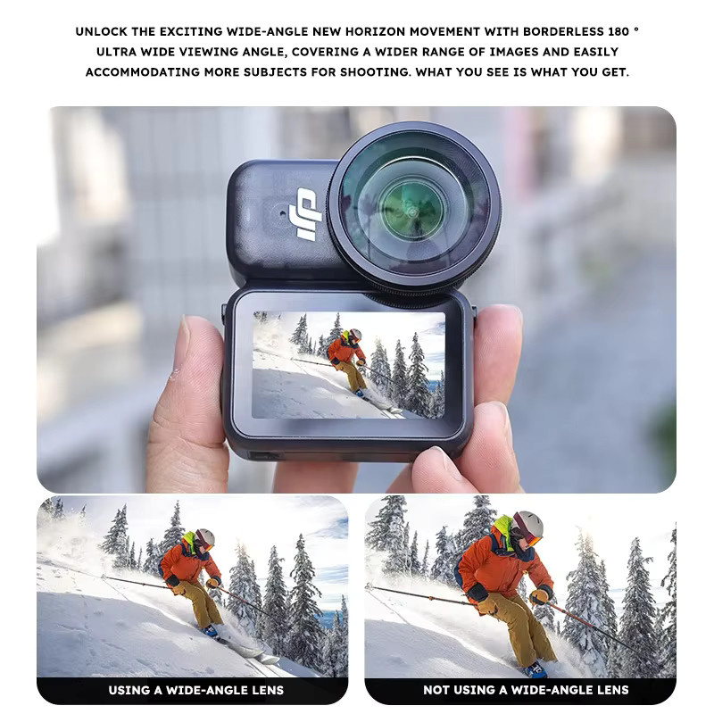 DJI Osmo Nano Ultraweitwinkel-Kameraobjektiv mit 185 Grad und Metallrahmen in Schwarz - Bild 5
