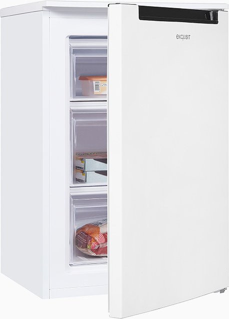 Exquisit GS81-040E Gefrierschrank, weiss, Standgerät, H x B x T: 165 x 55 x 58 cm - Bild 1