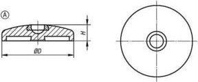 KIPP Teller Form A aus Zink in Schwarz Ø 30mm - Bild 1