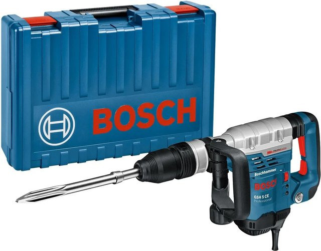 Bosch Professional Schlaghammer GSH 5 CE mit SDS-max und 1150 W in Blau/Schwarz - Bild 1