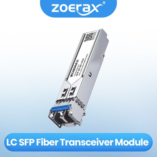 ZoeRax LC SFP Single-mode Duplex Optic Modul 1000Base LX 1310nm bis 20km DDM in Silber - Bild 1