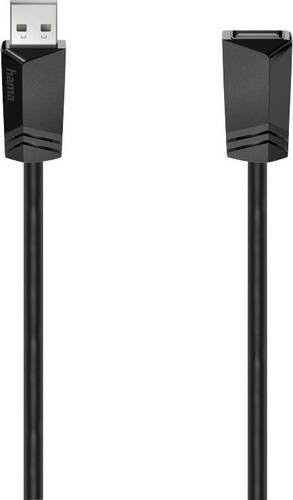 Hama USB 2.0 Verlängerungskabel USB-A auf USB-A, Schwarz, 1,50 m - Bild 1