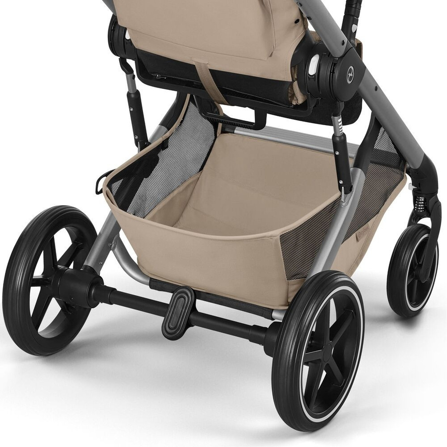 Cybex Gold Kombikinderwagen Balios S Lux mit faltbarer Wanne in Almond Beige und Taupe Frame - Bild 3
