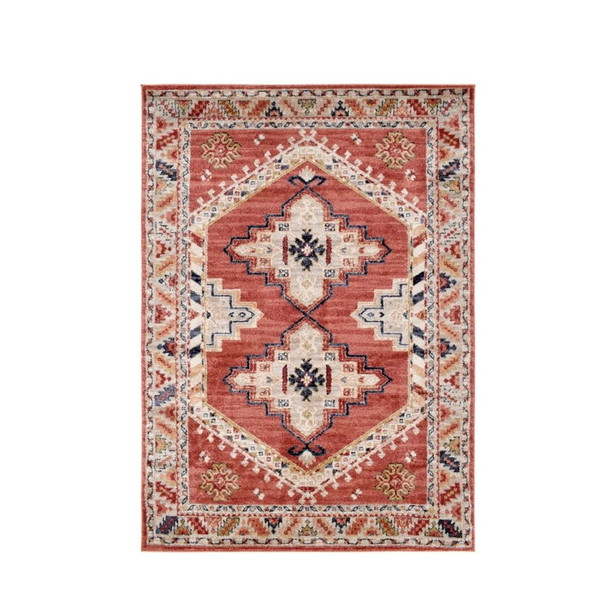 Vercai Rugs Teppich Florence Medaillon in Rot und Elfenbein, B/T: 160 x 230 cm - Bild 2