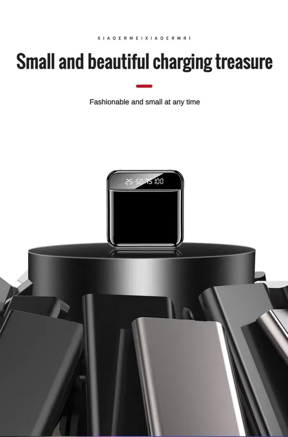 OnePlus Mini Powerbank mit 10000 mAh Kapazität und LED Digital Display in Weiß - Bild 2