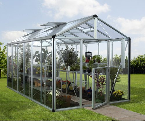 VITAVIA Gewächshaus Zeus Plus 11900 aus Aluminium in Silber, B: 195 cm, H: 197 cm, T: 131 cm - Bild 1