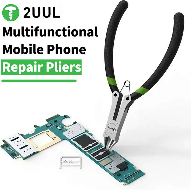 2uul Universal Repair Diagonalzange für Mobiltelefone und Computer-Motherboards, Silber - Bild 1