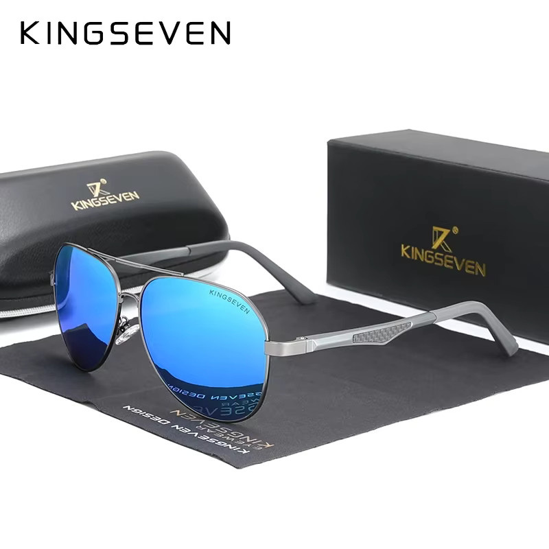 KINGSEVEN Sonnenbrille, Herren, Aluminium, Vollrand, polarisiert - Bild 2