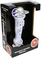 Boogie Bee Kabelloses Bluetooth Karaoke Mikrofon mit Echo-Soundeffekt und Stimmverzerrer in Weiß und Multicolour - Bild 1