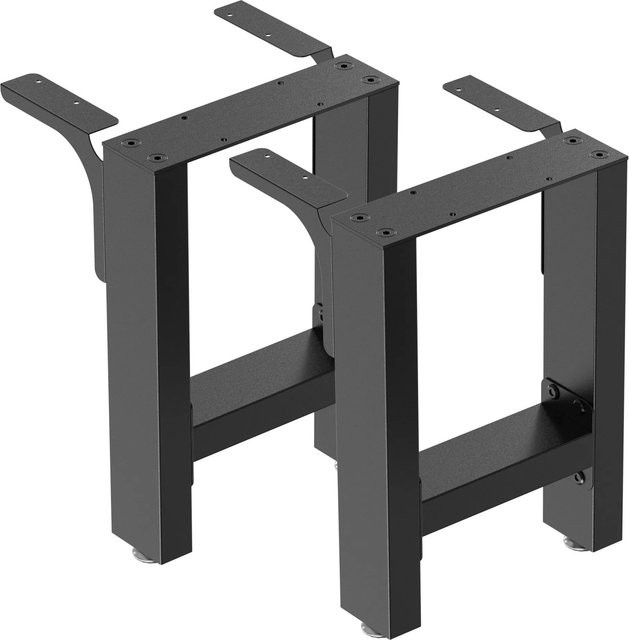 Wiltec Bankkufen Set aus Stahl in Schwarz matt, B/H: 30 x 43 cm - Bild 1