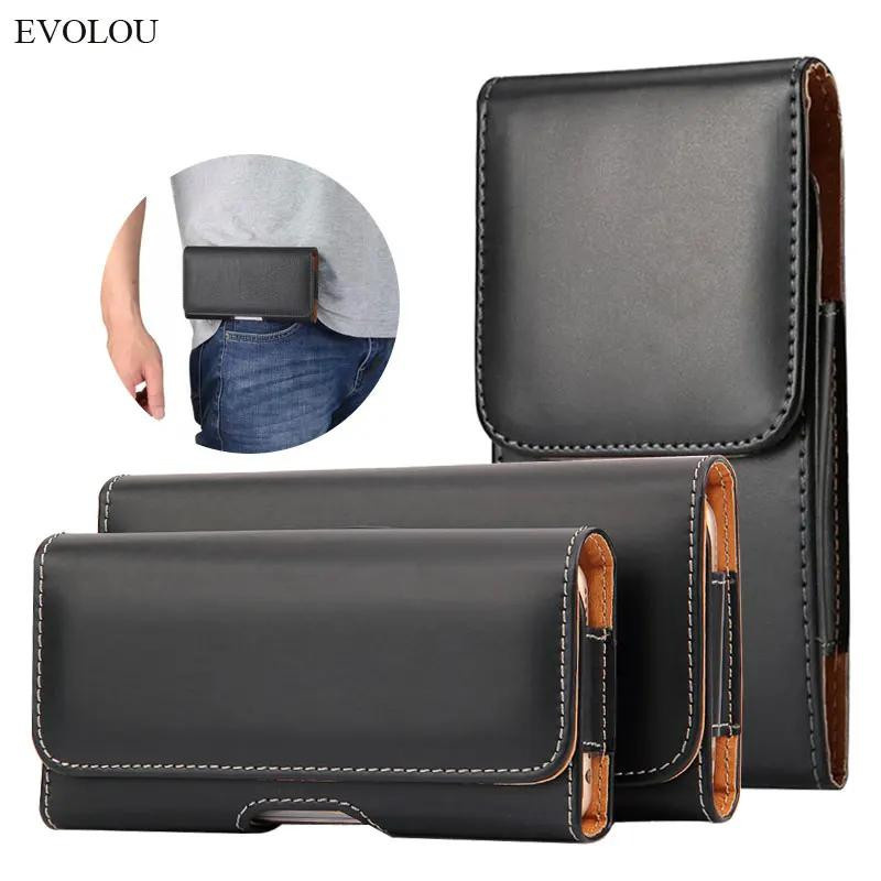 Universelle Magnetische Leder Hüfttasche mit Gürtelclip für Samsung Galaxy A17 A06 A16 A26 A36 in Schwarz - Bild 3