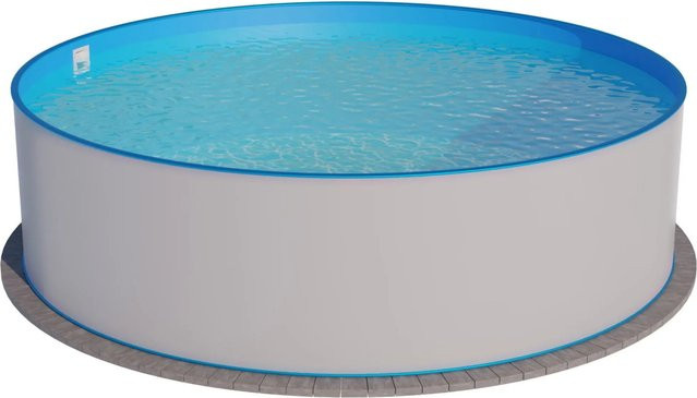 Summer Waves Stahlwand Pool als Einbau- und Aufstellbecken rund, blau-weiß, Durchmesser: 300 cm, Höhe: 120 cm - Bild 1