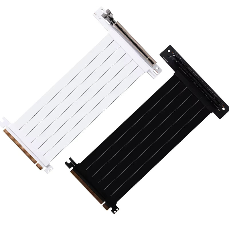 AXYB PCIE X16 Riser-Kabel für Grafikkarten in Schwarz, abgeschirmtes PCI Express Verlängerungskabel für GPU 3.0/4.0 - Bild 4