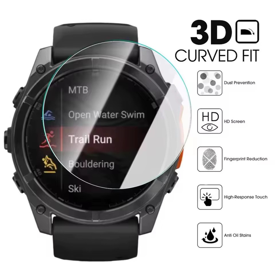 Garmin Displayschutzfolie aus gehärtetem Glas, 5 Stück, 47 mm - Bild 2