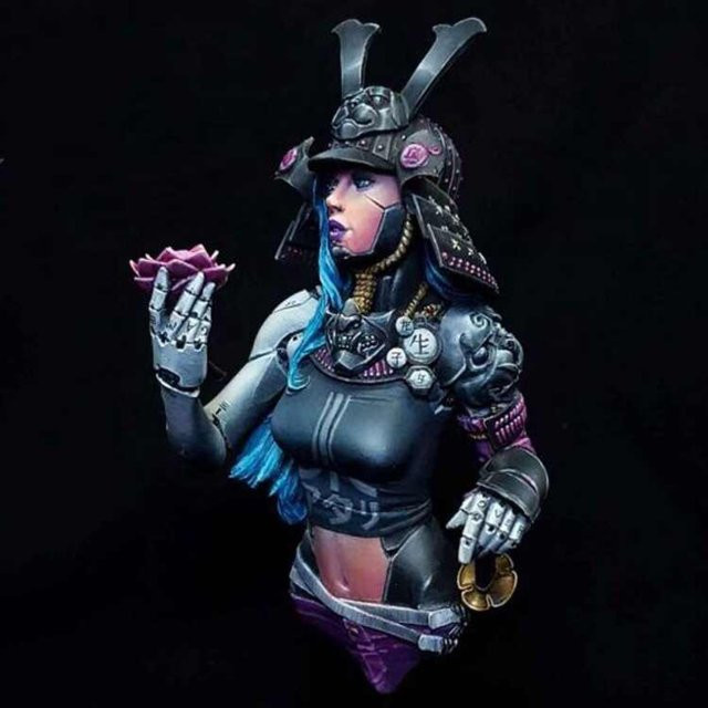GK Halbfigur Antike Kriegerin, Resin-Soldatenmodell, unmontierter und unbemalter Bausatz, 1/10 - Bild 1