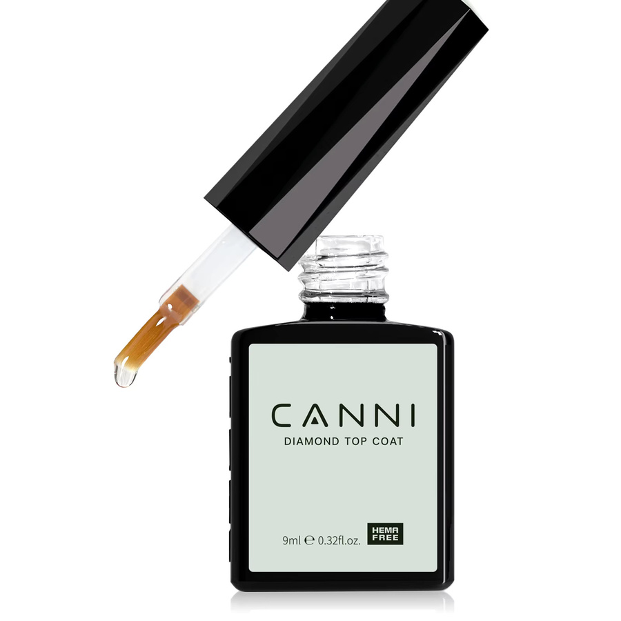 CANNI Super Glossy Diamond Nowipe Top Coat, 9 ml, HEMA-frei - Bild 4