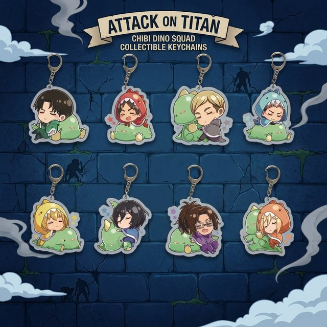 Bandai Schlüsselanhänger Anime Attack on Titan, Transparenter Anhänger, Unisex - Bild 1
