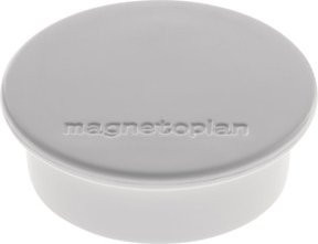 Magnetoplan Magnet Discofix Color Haftmagnete in Grau, 10 Stück mit ca. 2,2 kg Haftkraft - Bild 1