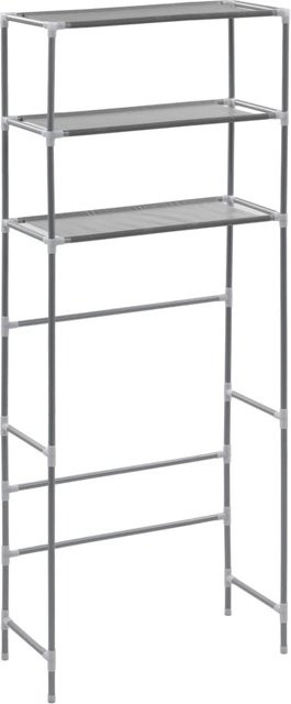 Waschmaschinenregal Yiwydaa mit 3 Ablagen in Silber, B/T/H: 69 x 28 x 169 cm - Bild 1
