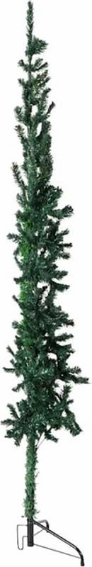 Künstlicher Halb-Weihnachtsbaum mit Metallständer von vidaxl, Grün, Höhe: 210 cm, Breite: 55 cm, Tiefe: 45 cm - Bild 1
