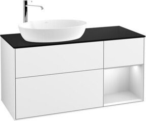 V&B Waschtischunterschrank Finion in Weiß lackiert, Breite: 120 cm, Tiefe: 50,1 cm, Höhe: 50,1 cm - Bild 1