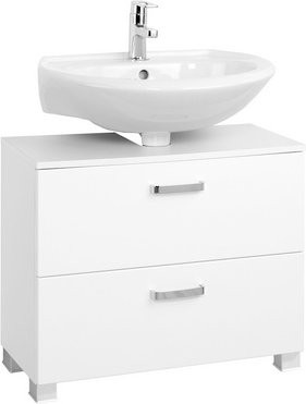 Waschbeckenunterschrank Bologna von HELD MÖBEL in Weiss mit Soft-Close-Türen, B/H/T: 70 x 54 x 35 cm - Bild 1