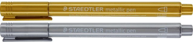 Staedtler Metallic Marker Set in Gold, Silber und Multi mit Kunststoffgehäuse - Bild 1
