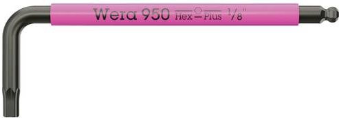 Wera 950 SPKS Winkelschraubendreher Hex 1/8 Zoll Multicolour Pink - Bild 1