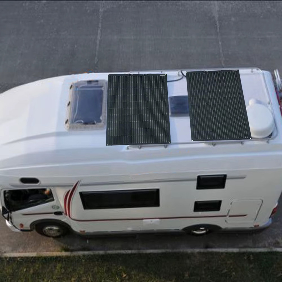 xinpuguang 100W Flexibles Solarpanel Monokristallin für 12V Batterieladesystem in Weiß - Bild 4