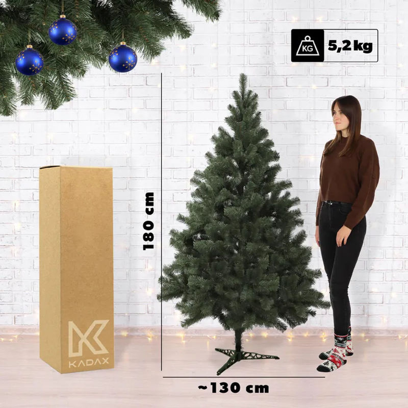 KADAX Künstlicher Weihnachtsbaum Tanne in Grün, Höhe: 180 cm - Bild 9
