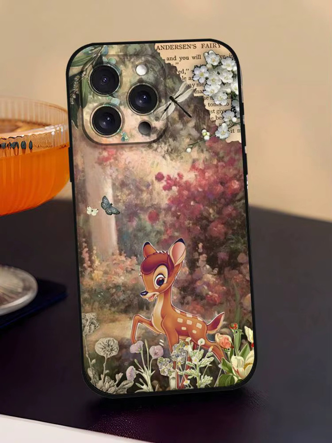 B-Bambi Cartoon Handyhülle für iPhone 11 bis 17 Pro Max Plus Mini aus weichem TPU in Multicolour - Bild 7