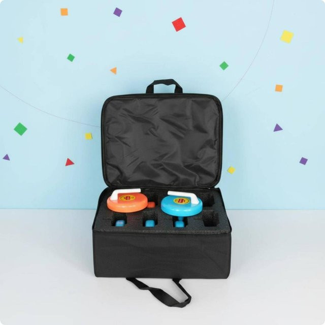 Binchi Landcurling Stein Trainingsnutzung, 4-teiliges Set, Indoor Curling Matte, Sportausrüstung - Bild 1